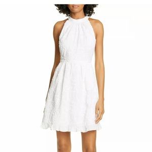 NWT Ted Baker Lorene Halter Neck Embroidered Dress, White